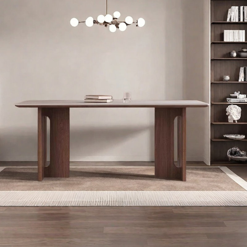 Table de salle à manger Travertine Rock, H 29,52 po x L 55,11 po x l 31,49 po 