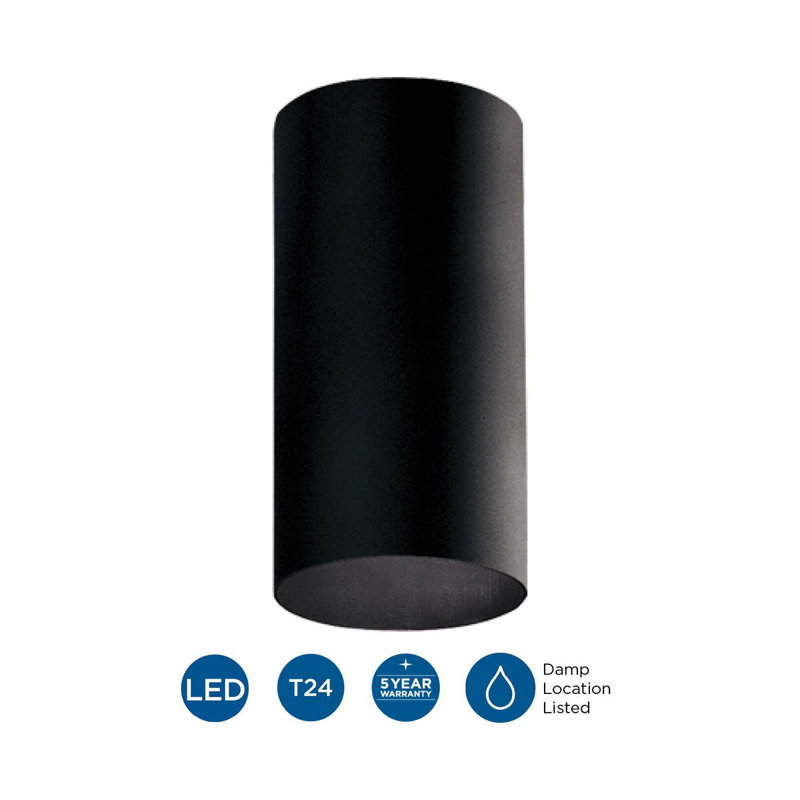 Novack Flush Mount, Black
