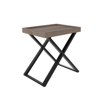 Harrington Tray Top Cross Legs End Table