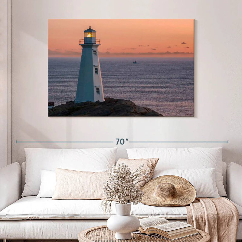 Aletra Boat And Cape Spear Lighthouse, 32" H x 48" W