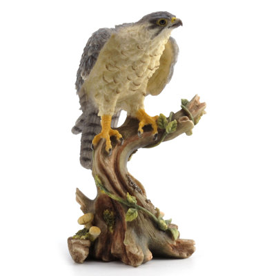 5.31 in H Peregrine Falcon Poly Resin