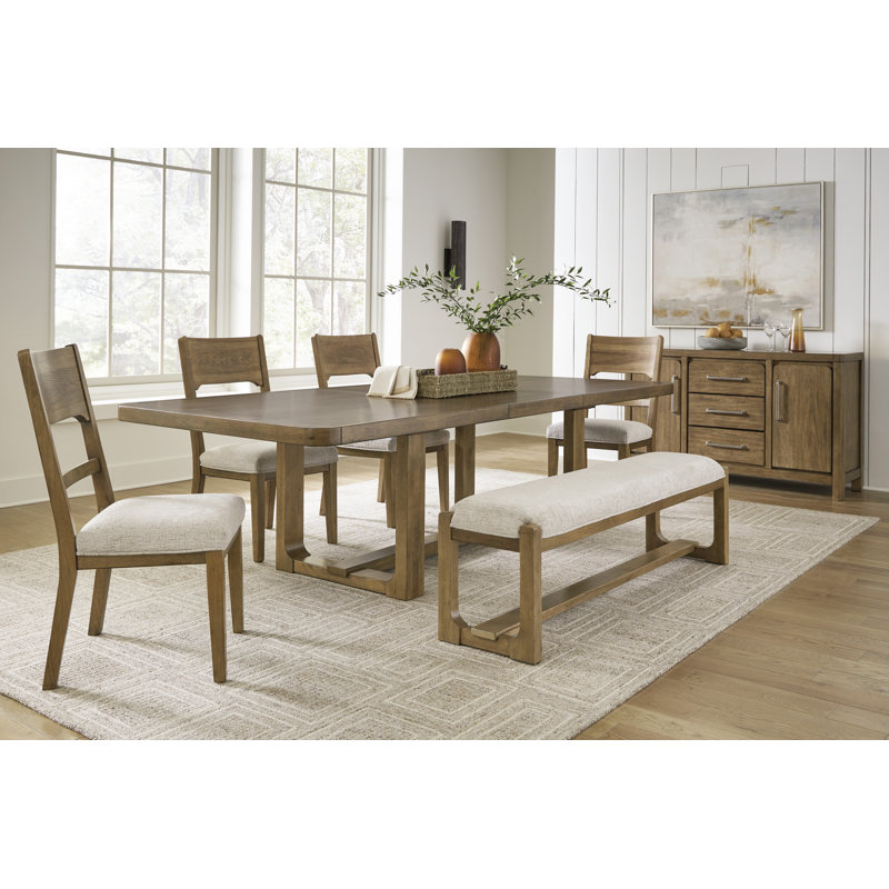 Cabalynn Dining Table and 4 Chairs and Bench