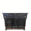 Dual-Drawer Coffer Cabinet with Carved Sides