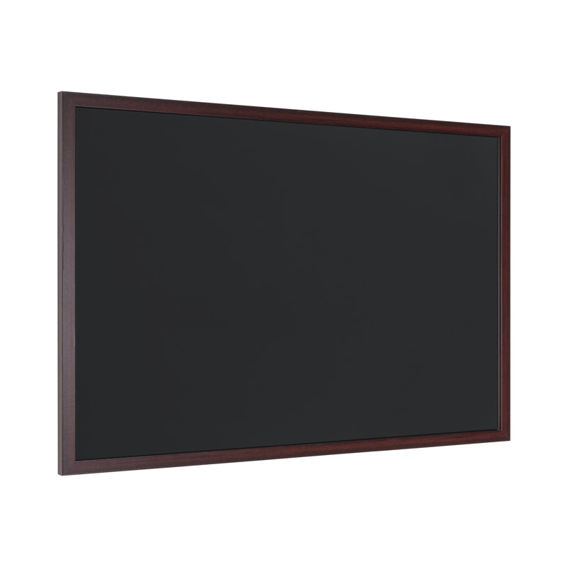 Bi-Office Chalkboard Optimum, cherry MDF frame, 60 x 45cm