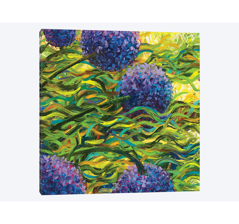«GM 055» par Iris Scott, impression sur toile, H 18 po x l 18 po x P 1,5 po, Toile avec cadre flottant noir, Pas de tapis