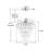 6-light Chrome Elegant Chandelier With Clear Glass Bulb Shade