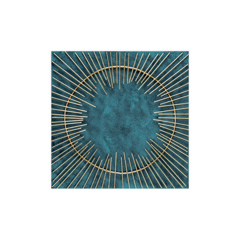 Handmade Glam Abstract Wall Decor on Metal