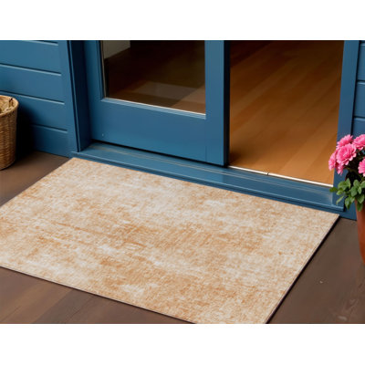 Tapis d'extérieur lavable en cuivre terre cuite 3 pi x 5 pi