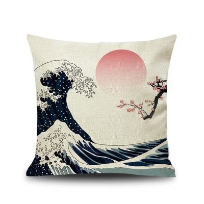 Housse de coussin en lin 