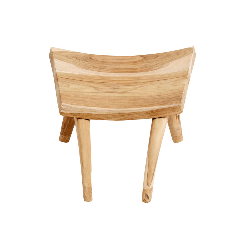 Tabouret d'appoint en bois massif Stiner