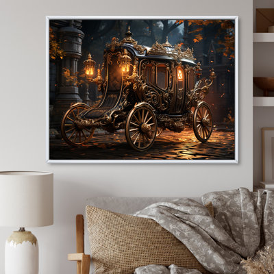 «Old American Cart II», art mural rétro