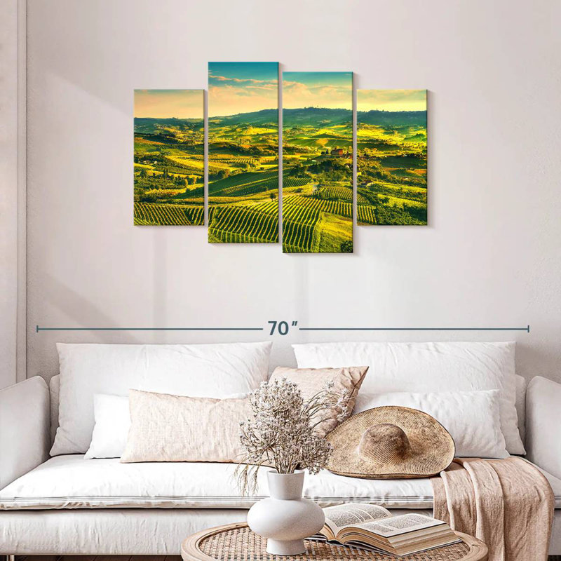 Alvord Sunlit Langhe Vineyard, H 27 po x l 43 po