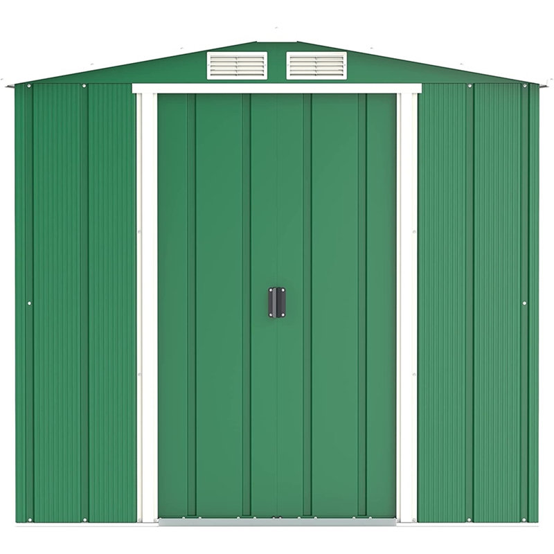 Salford Metal Garden Shed, Green