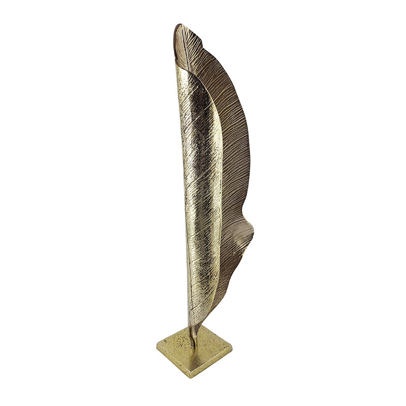 9.5X6x33" Decorative Leaf Sculpture