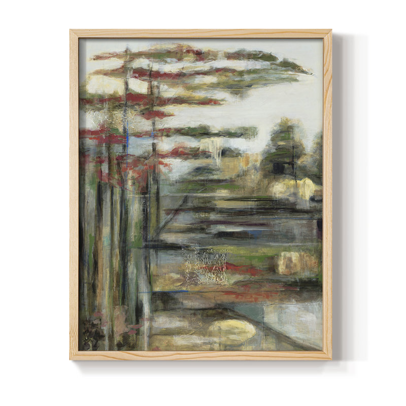 Daydream Framed Print - Solid Wood, Natural, 11" H x 9" W