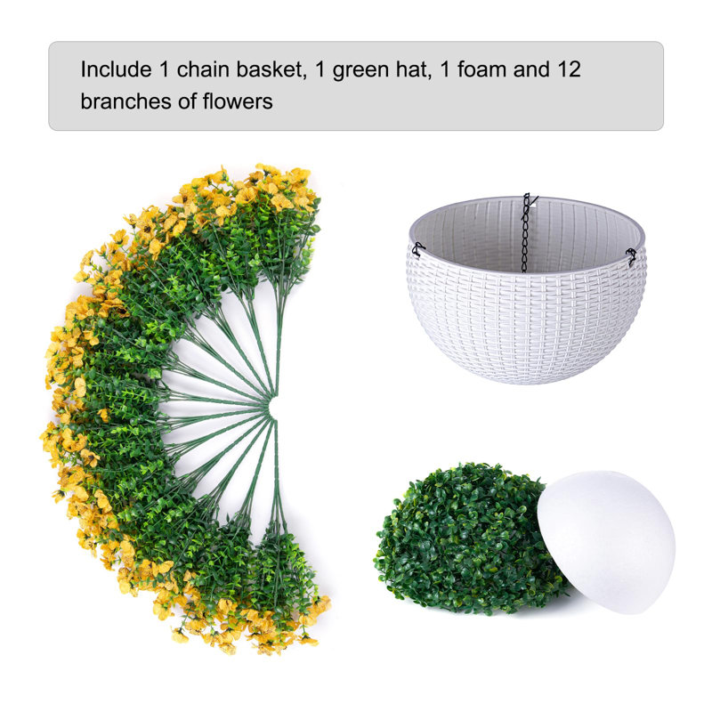 Arrangement en panier, Jaune