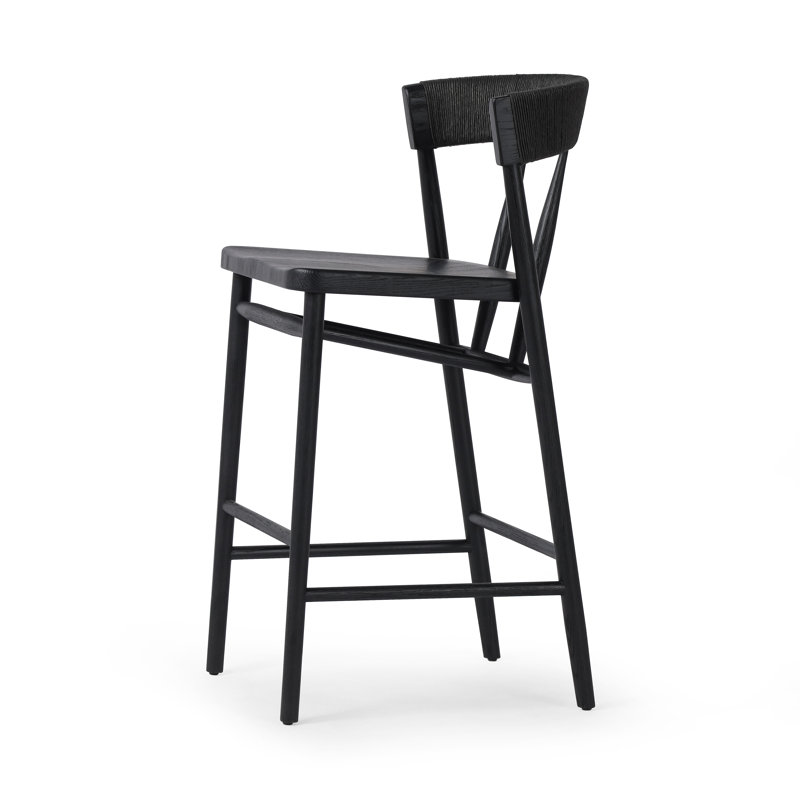 Buxton Stool, Bar Stool (30" Seat Height), Black