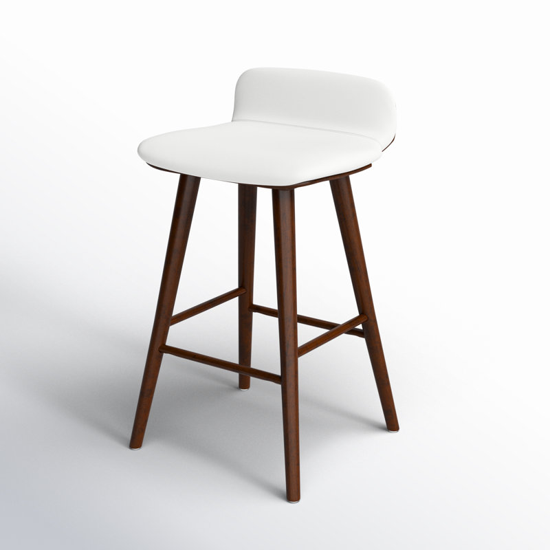 Vanya Barstool, Short Stool - 28", White