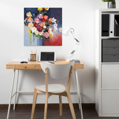 Fleurs blanches, art contemporain abstrait