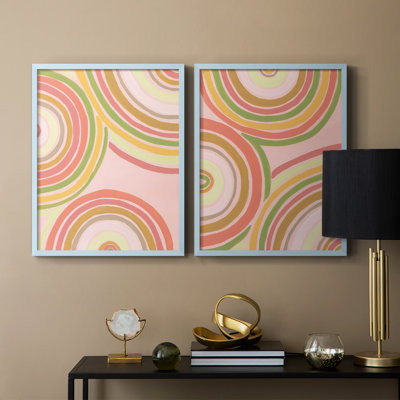 Abstract Rainbow I-Premium Framed Print -Ready to Hang - No Nails Required - No Nails Required