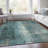 Machine Washable Indoor/Outdoor Xhevrie Teal Rug-53761483