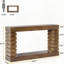 Console en bois avec rangement peu encombrant
