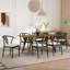 Table de salle à manger en bois avec chaises triangulaires Merrimac-661093034-661093077