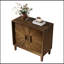 Armoire de rangement avec portes symétriques Sunburst et tablettes réglables-309629660