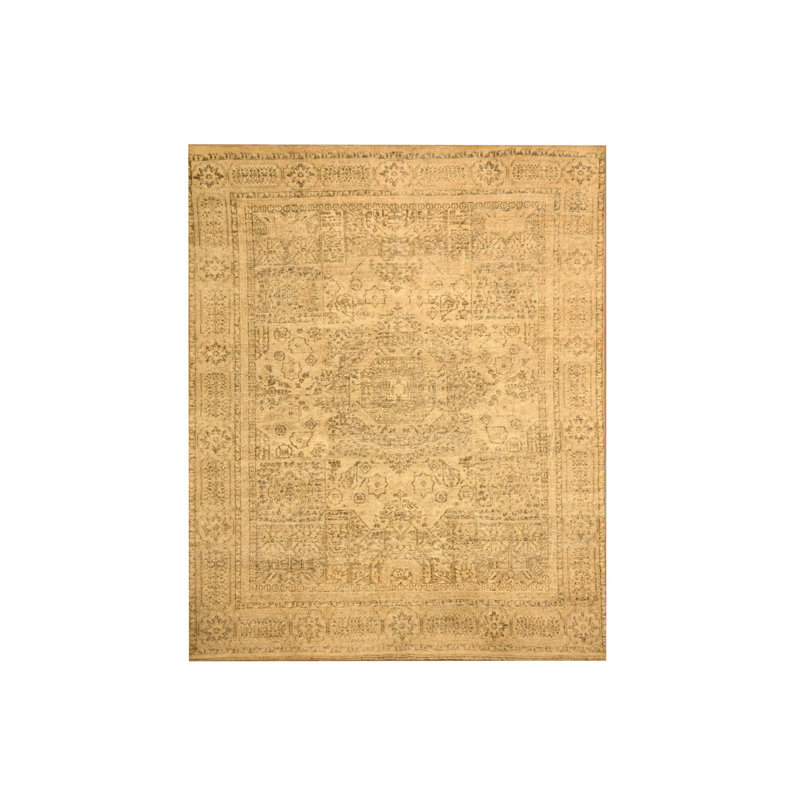 Tapis brun en laine noué à la main 7 pi 9 po x 10 pi 3 po 153957DEAF9A4D65BB321F5CC360FA5D