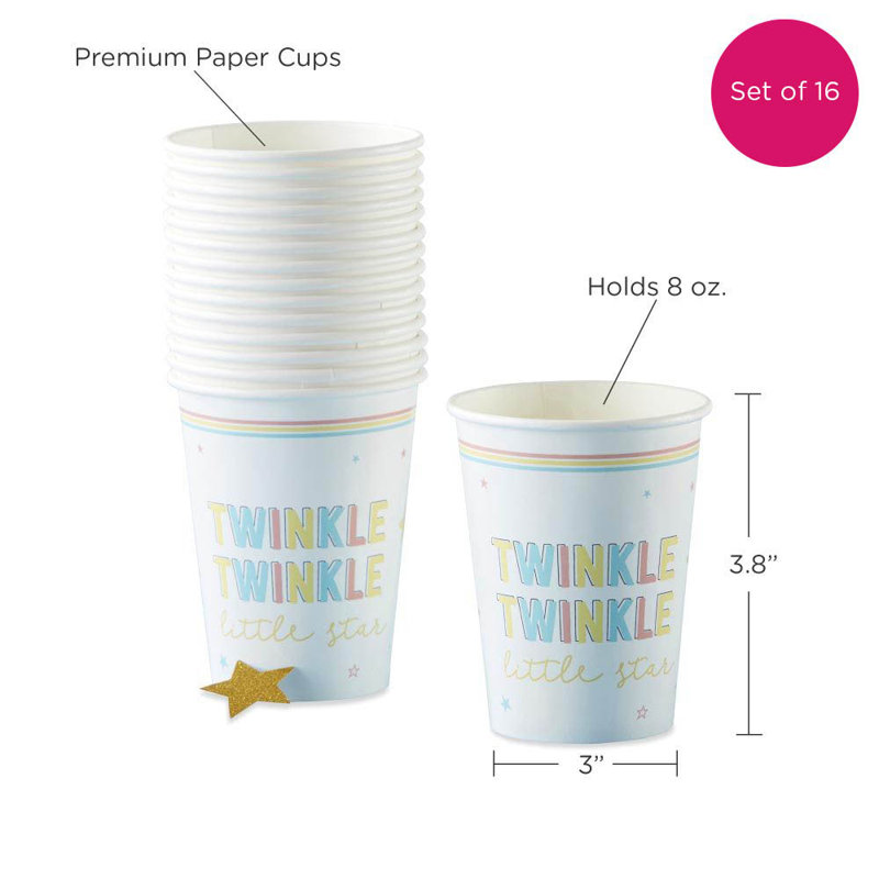 16 tasses de papier