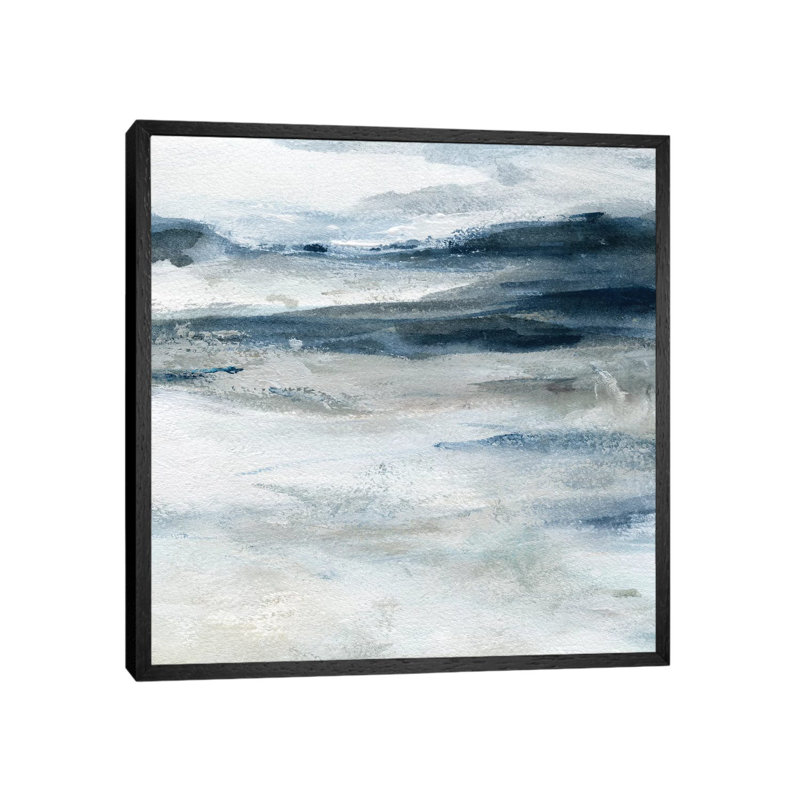 Ocean Currents by Carol Robinson - Painting on Canvas, Black Framed, 93.98 cm H x 93.98 cm W