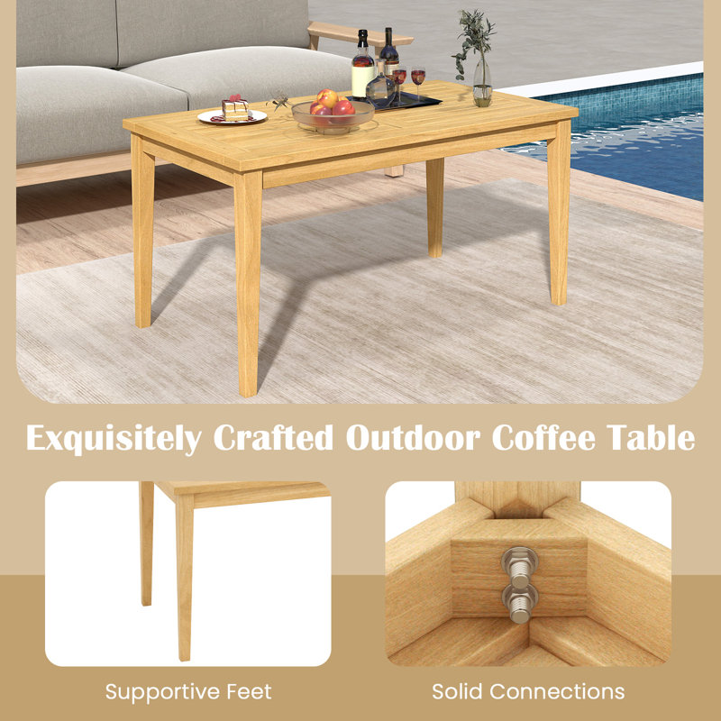 Solid Wood Coffee Table