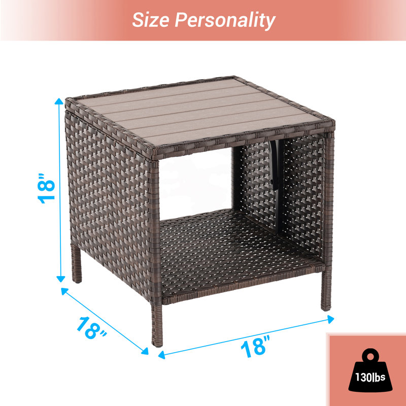 3-Set Outdoor PE Wicker Chair Wide Seat High Back Sofa Chair With Coffee Table Design for Lawn, Patio and Porch, Light Gray
