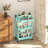 Rolling Cart with Drawer & Lockable Wheels, Plastic Shelf Storage Organizer Cart-111378620-129000603