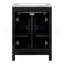 Ensemble de meuble-lavabo 24 po avec lavabo en céramique, meuble-lavabo peu encombrant - l 24 po x P 18 po x H 34 po, 2 portes à fermeture en douceur-2072429232