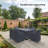 Kinard 6-Person Outdoor Patio Dining Set Covers, 7-Piece Set For Chairs And Table, Water-Repellent UV-Resistant Polyester With Tie-Downs