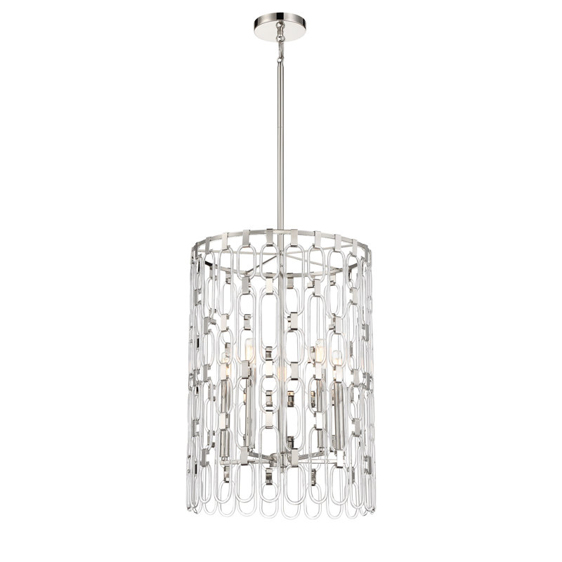 5 - Light Dimmable Drum Chandelier