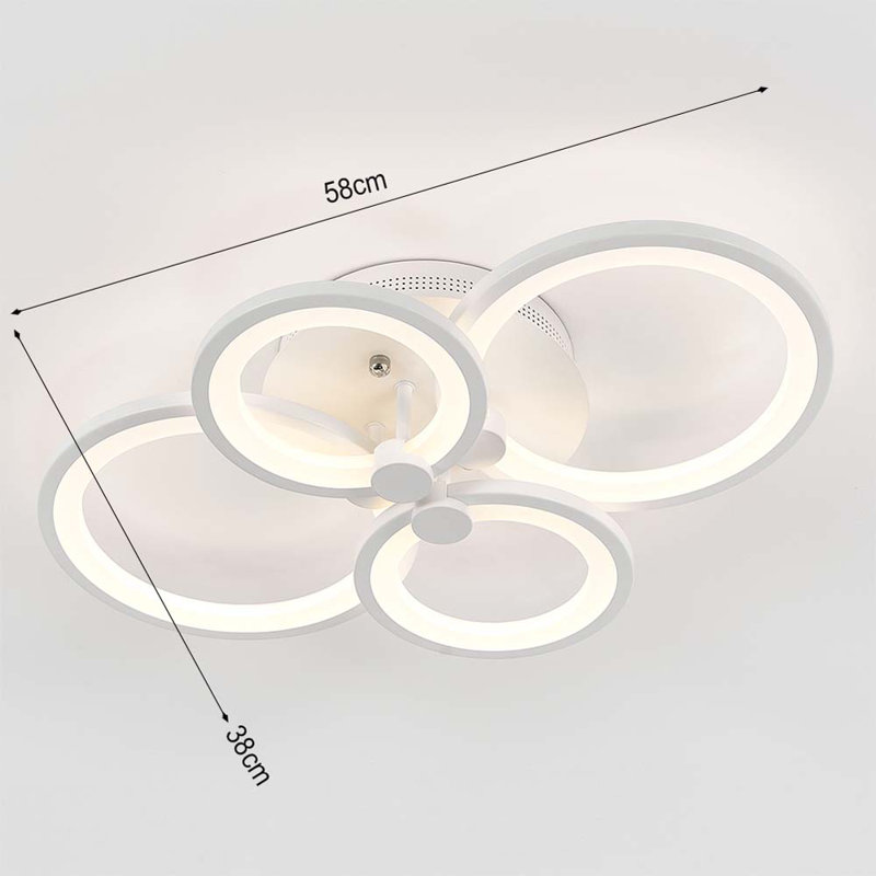 Maser LED Semi Flush Mount
