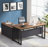 63" Executive Desk with File Cabinet