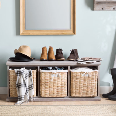Karina Upholstered Bench with Drawers