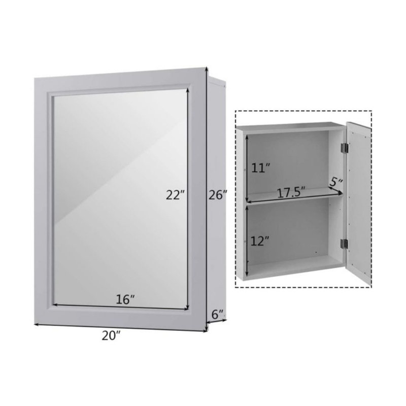 Rangement de salle de bain Jemar, Gris
