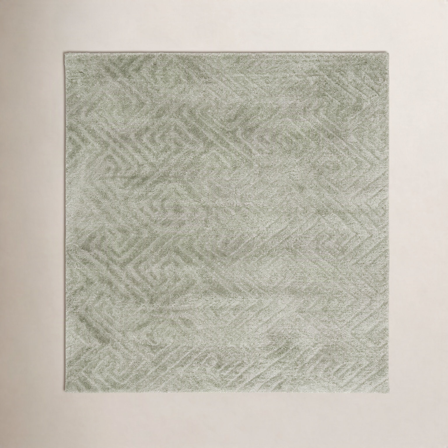 Ninette Shag Performance Geometric Rug, Square 3'