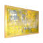 «Gray and Yeollow Abstract Merging XIII», reproduction sur toile flottante-73263187-73263192
