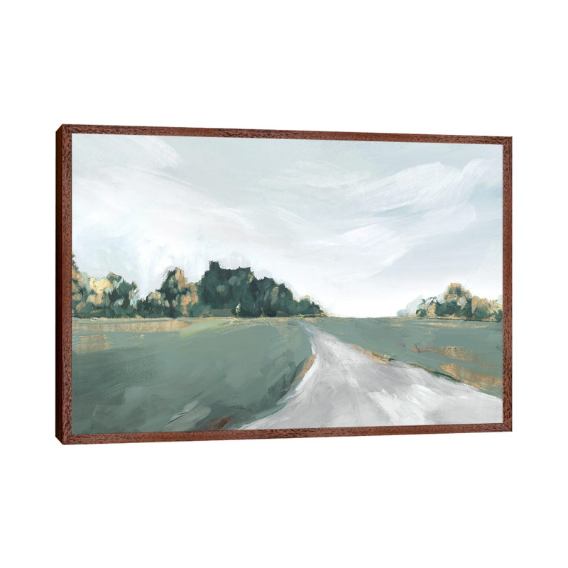 Field Of Dreams by Isabelle Z - Painting on Canvas, Classic Brown Wood Framed, 101.6 cm H x 66.04 cm W