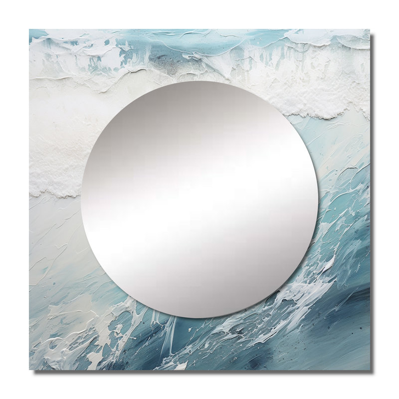 Jye - Miroir carré pour la plage, 36 po x 36 po
