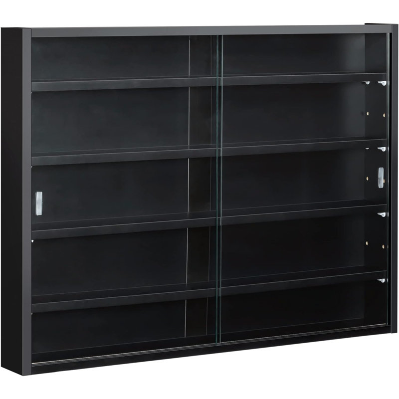 Alyissa 5 Piece Floating Shelf, Black