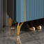 Rangement à chaussures en bois manufacturé bleu