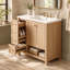 Meuble-lavabo simple de 91 cm (36 po) avec lavabo en céramique et armoire de rangement