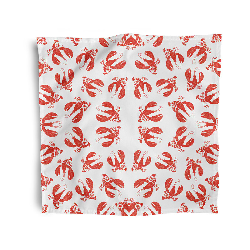 Ensemble de serviettes 4 pièces Ludwig, L 18 po x L 18 po, Orangé