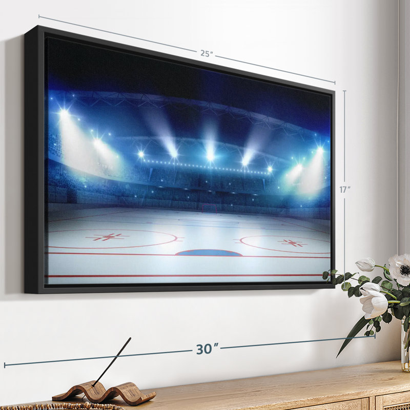 «Hockey Stadium», reproduction sur toile, H 17 po x l 25 po